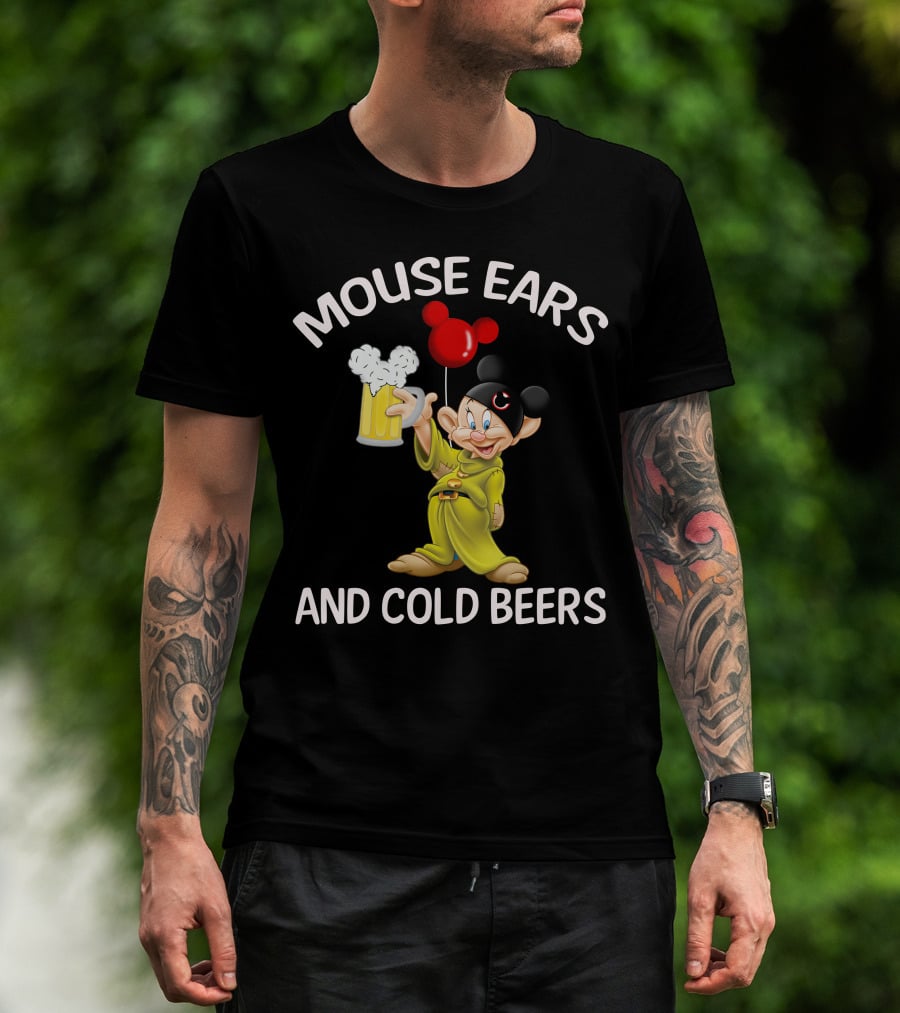 Mouse Ears And Cold Beers Dopey Mug Balloon T-Shirt