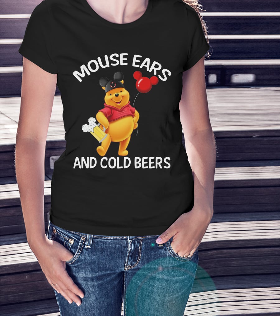 Mouse Ears And Cold Beers Balloon And Mug T-Shirt