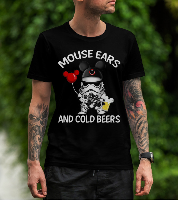 Mouse Ears And Cold Beers Stormtrooper T-Shirt