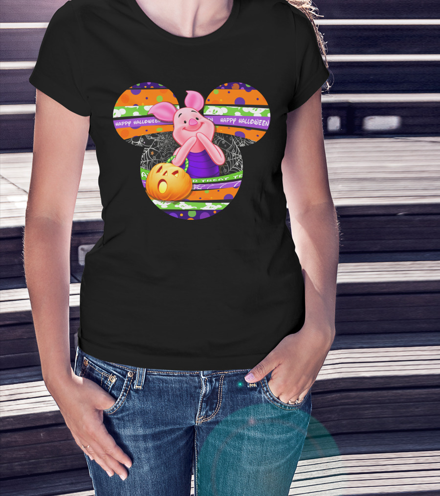 Piglet Happy Halloween Trick Or Treat T-Shirt