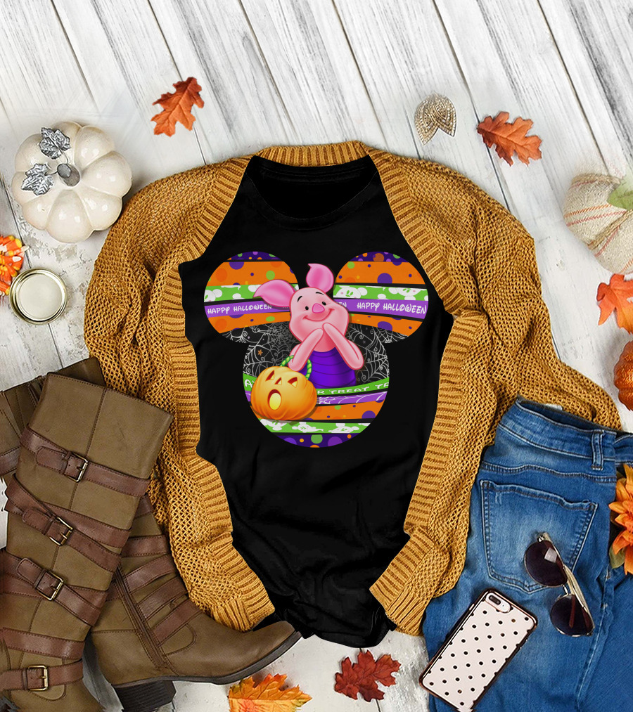 Piglet Happy Halloween Trick Or Treat T-Shirt