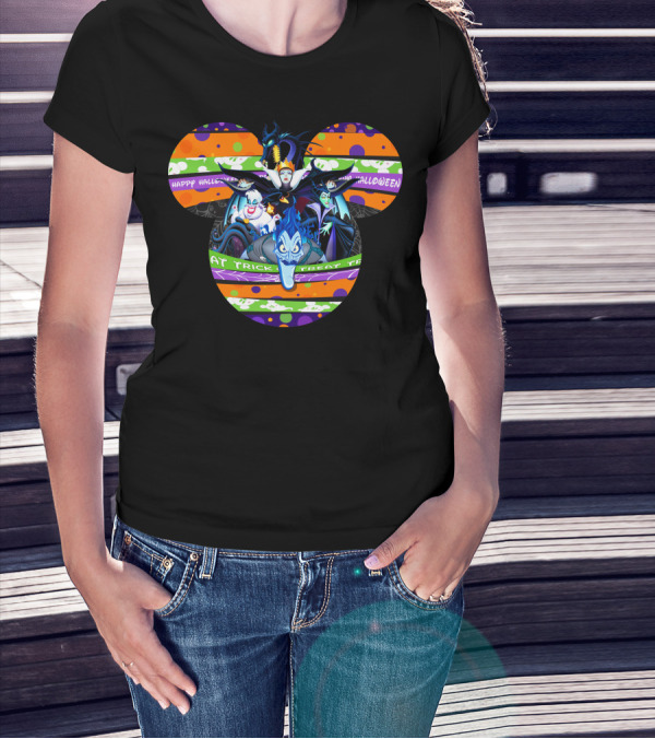 Happy Halloween Trick Or Treat Villains T-Shirt