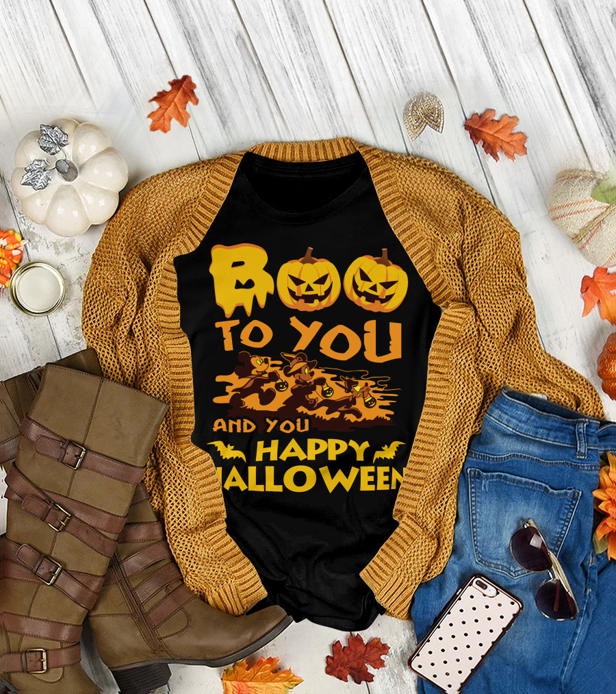 Boo To You And You Happy Halloween T-Shirt