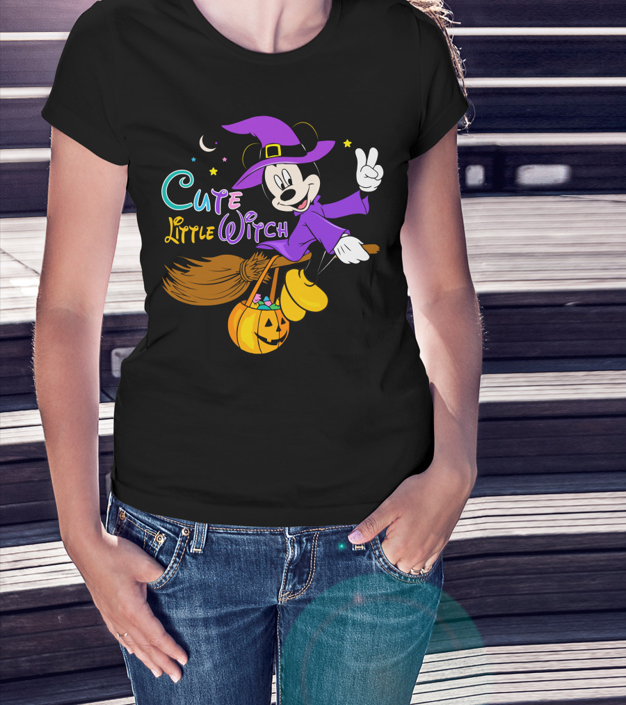 Cute Little Witch Halloween T-Shirt