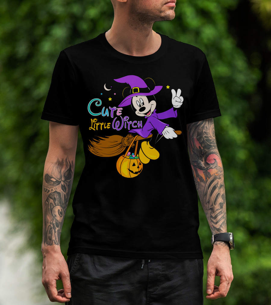 Cute Little Witch Halloween T-Shirt