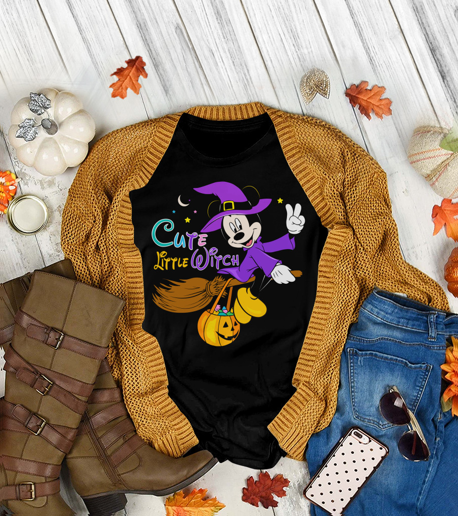 Cute Little Witch Halloween T-Shirt