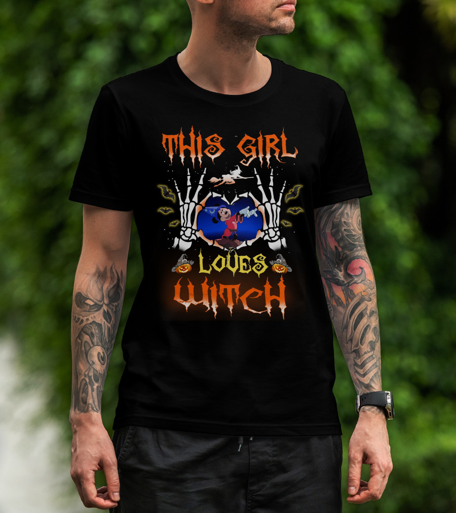 This Girl Loves Witch Halloween 85 T-Shirt