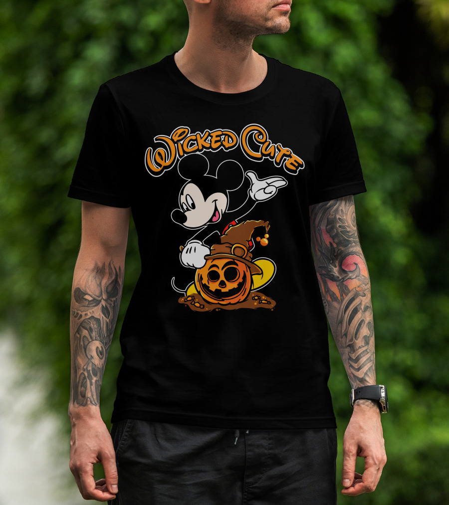 Wicked Cute Halloween 91 Pumpkin Mickey T-Shirt