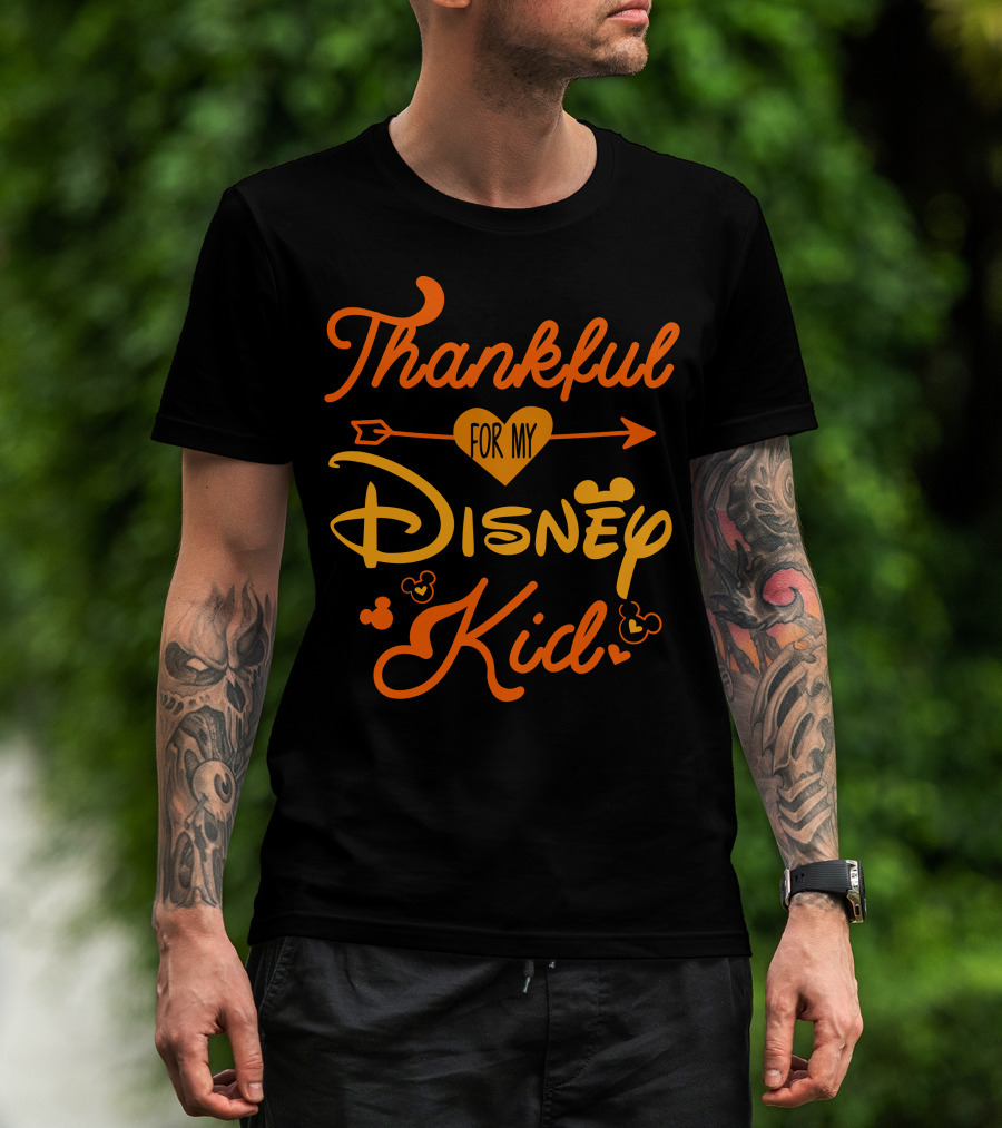 Thankful For My Disney Kid T-Shirt
