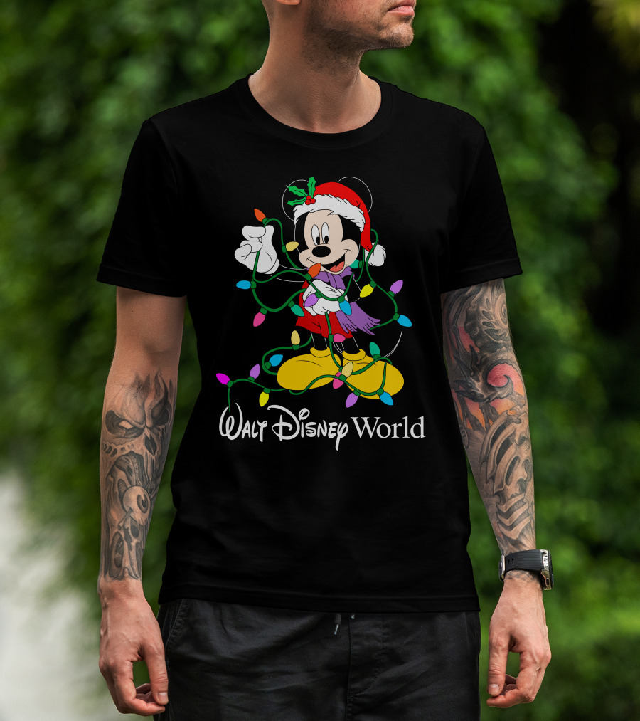 Walt Disney World Mickey Mouse Christmas Lights T-Shirt