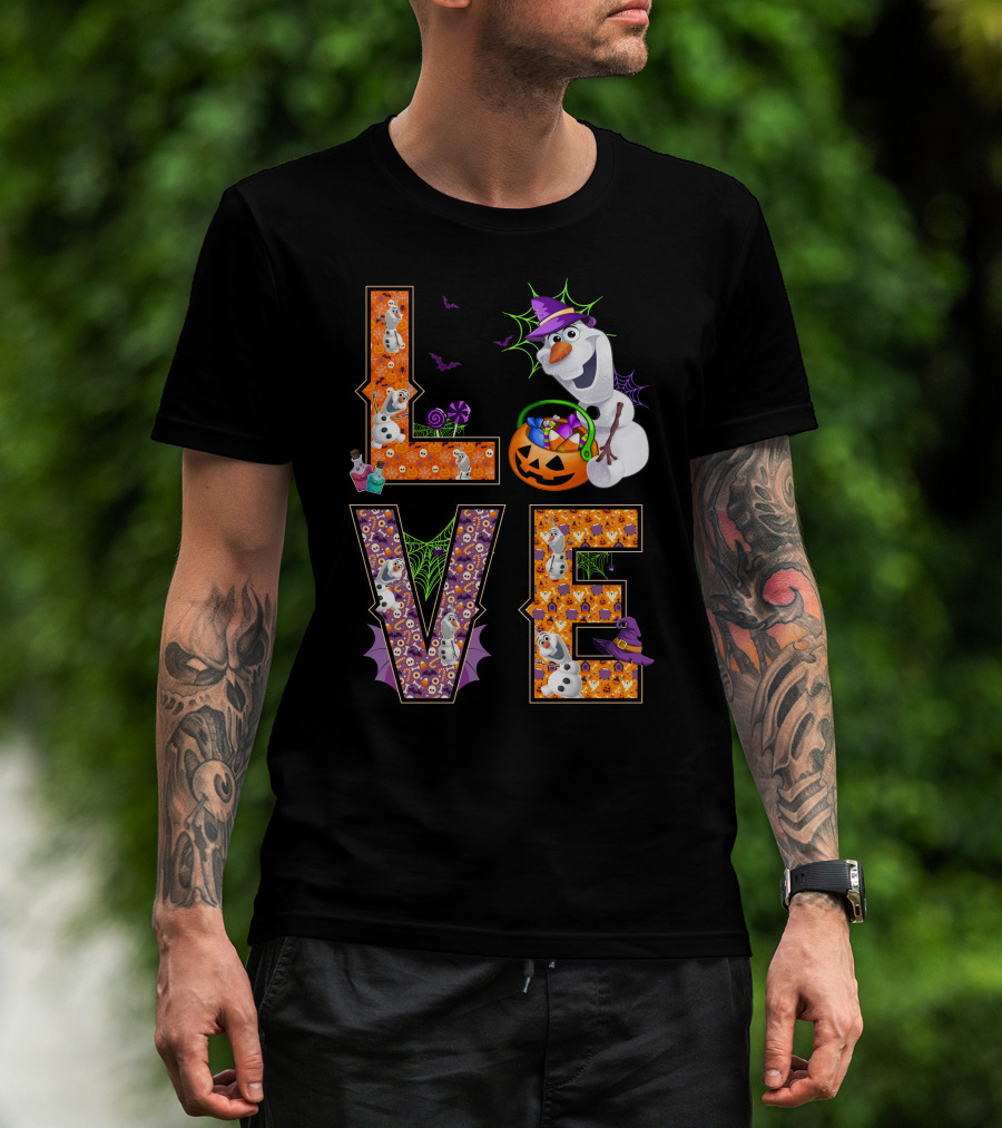 Love Olaf Halloween Magic Pumpkin Candy Fun T-Shirt