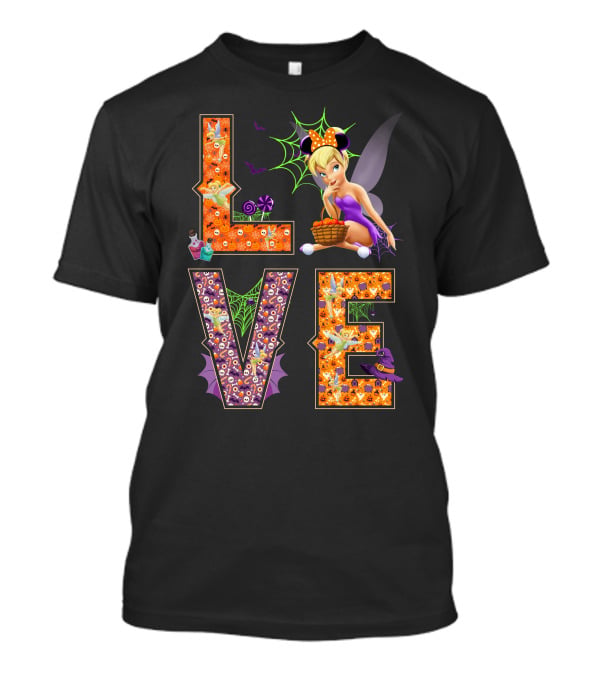 Love Tinkerbell Halloween Theme T-Shirt