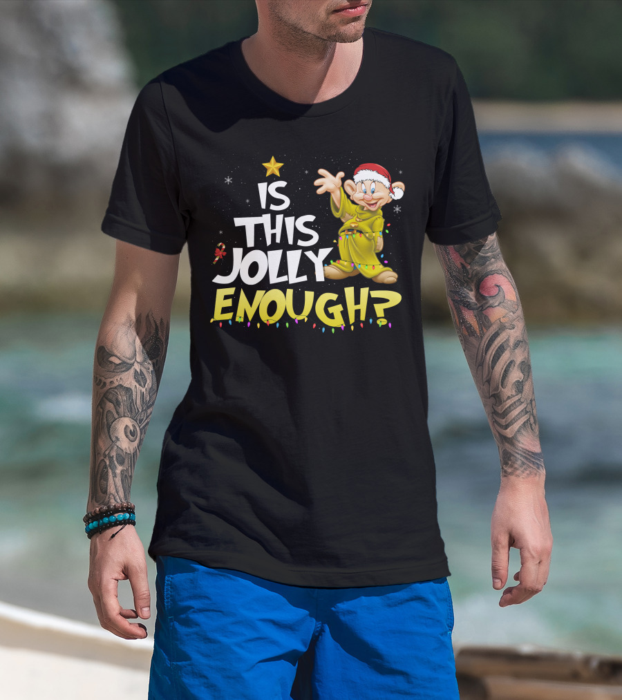 Is This Jolly Enough Dopey Christmas Lights T-Shirt