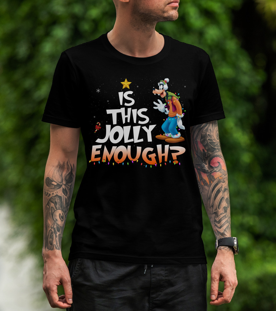 Goofy Is This Jolly Enough Christmas Lights T-Shirt