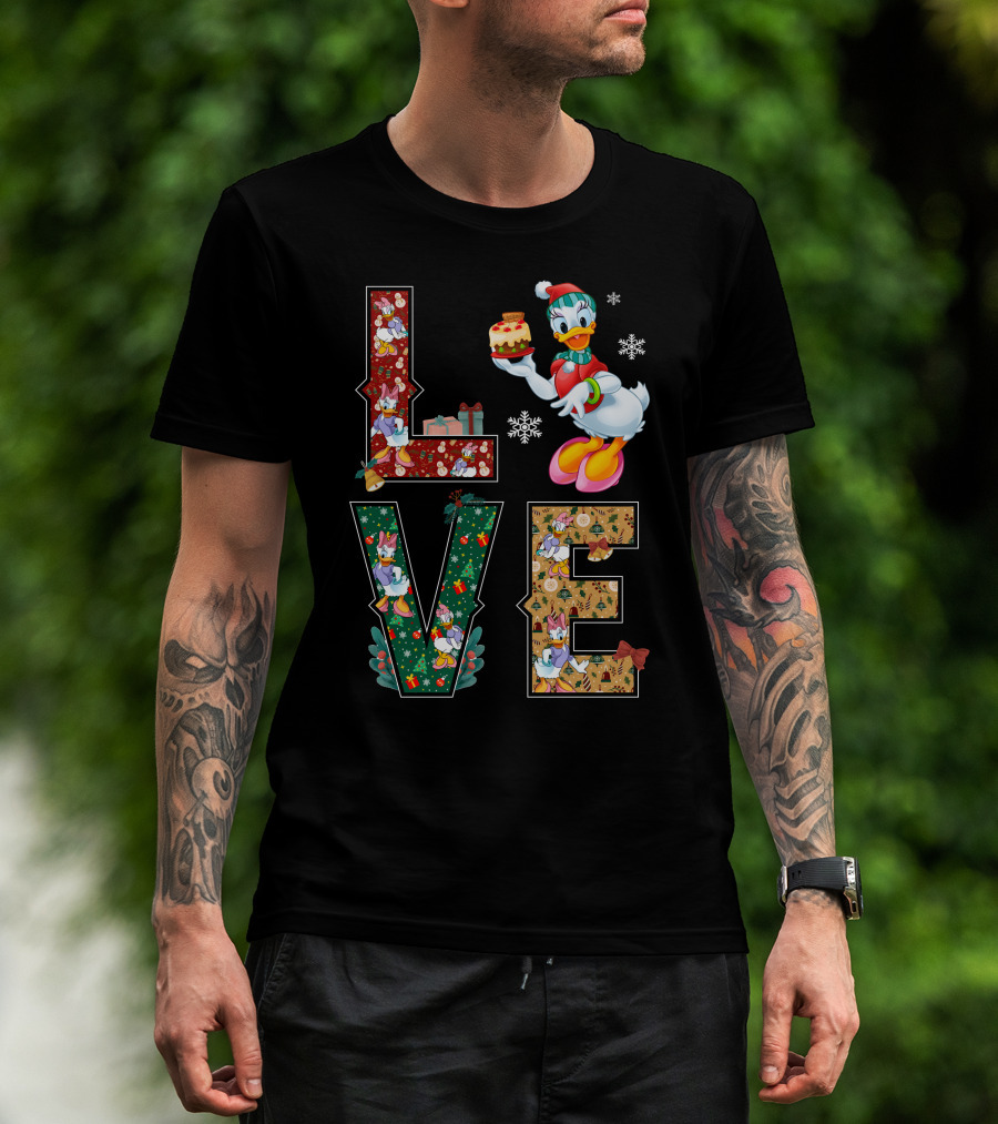 Daisy Duck Christmas Love Holiday Theme T-Shirt