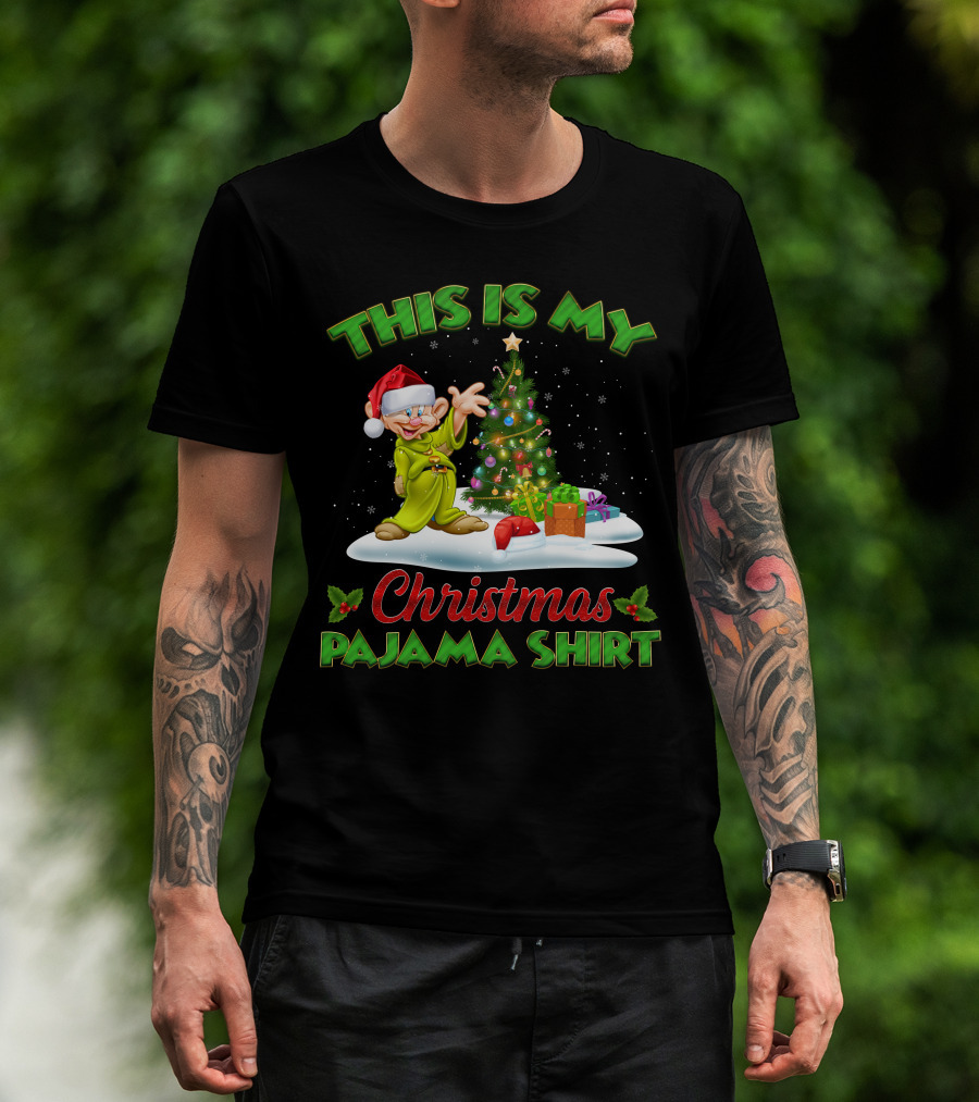 This Is My Christmas Pajama Shirt Dopey T-Shirt