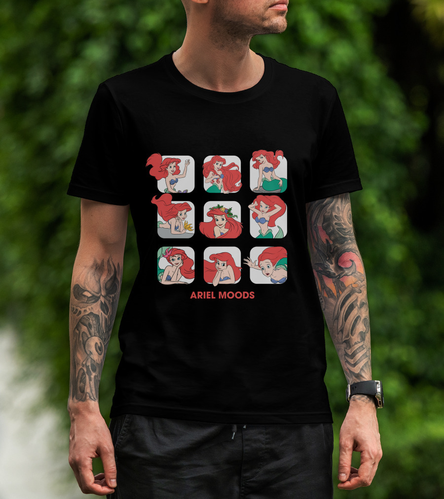 Ariel Moods Disney The Little Mermaid Expressions T-Shirt