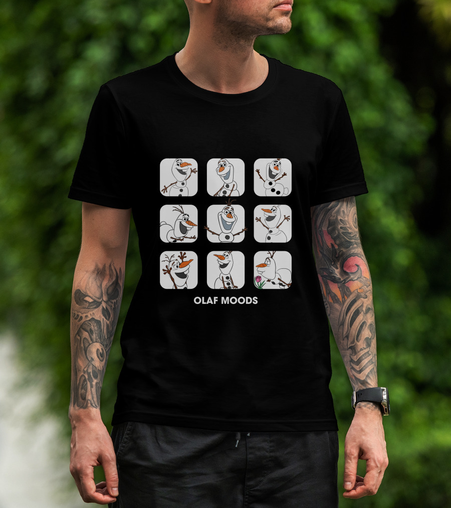 Olaf Moods Disney Frozen Character Faces Collection T-Shirt