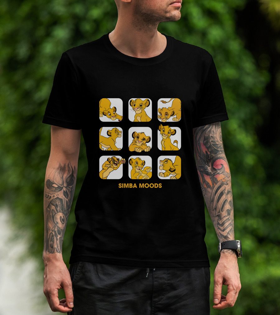 Simba Moods Character Expressions T-Shirt