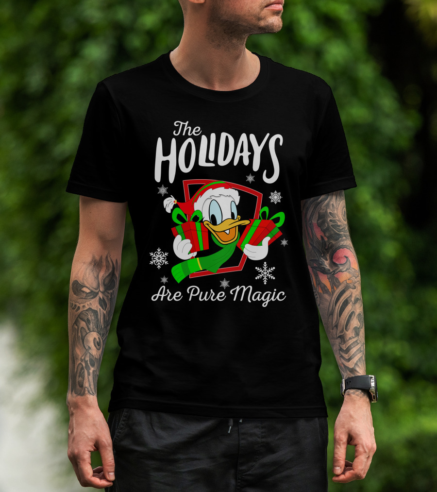 The Holidays Are Pure Magic Donald Duck Christmas Gifts T-Shirt