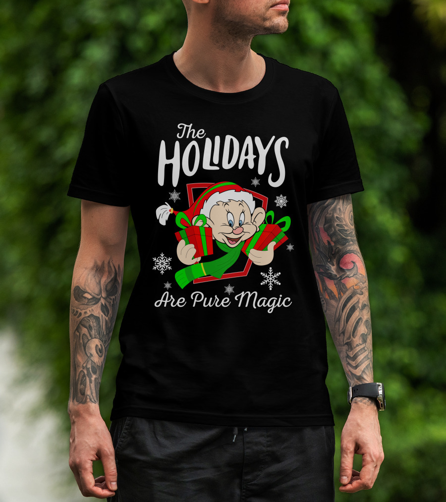 The Holidays Are Pure Magic Dopey Christmas Snowflakes T-Shirt
