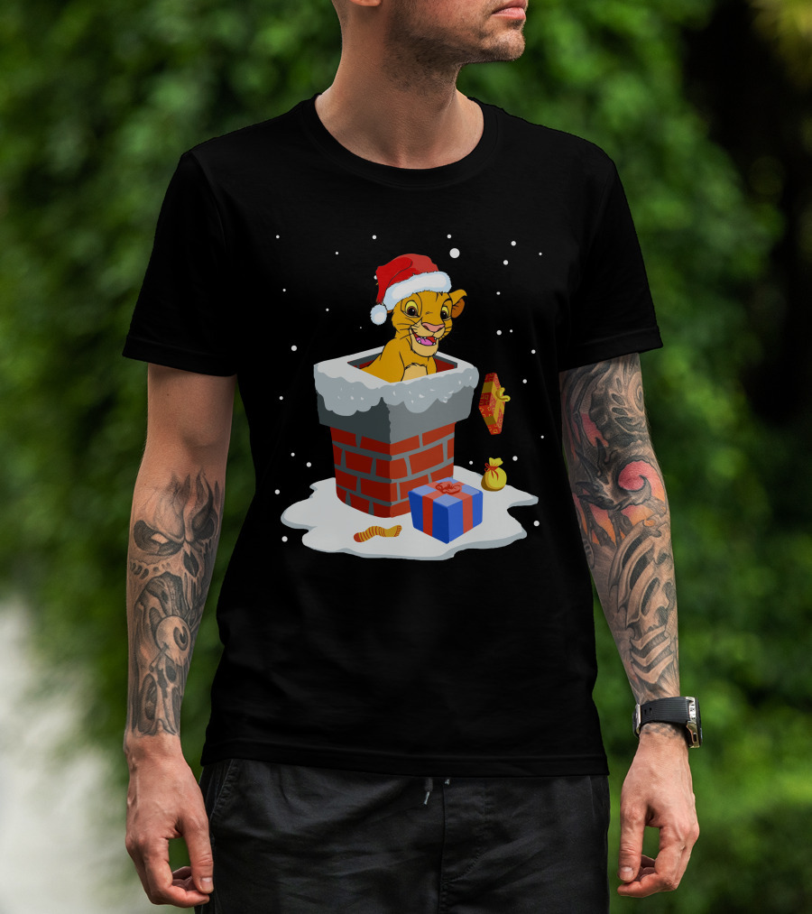 Simba Santa Chimney Christmas Festive Delight T-Shirt