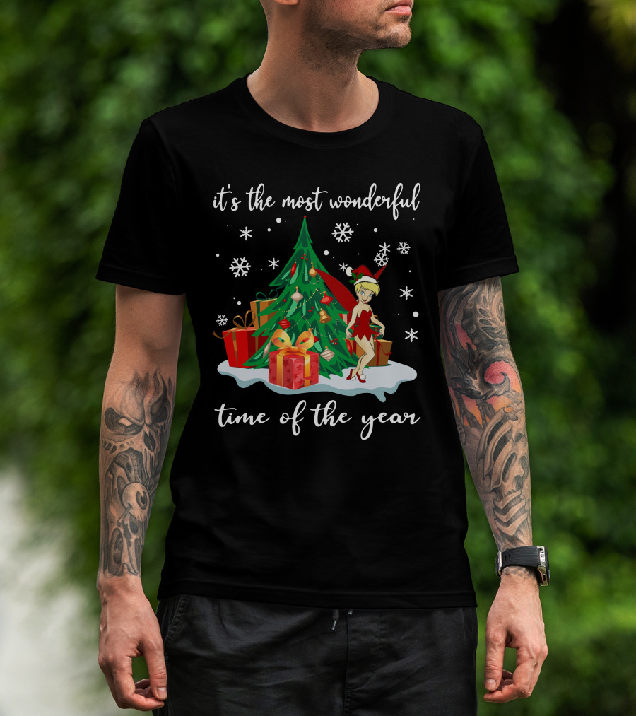 It's The Most Wonderful Time Of The Year Tinker Bell Holiday Scene T-Shirt