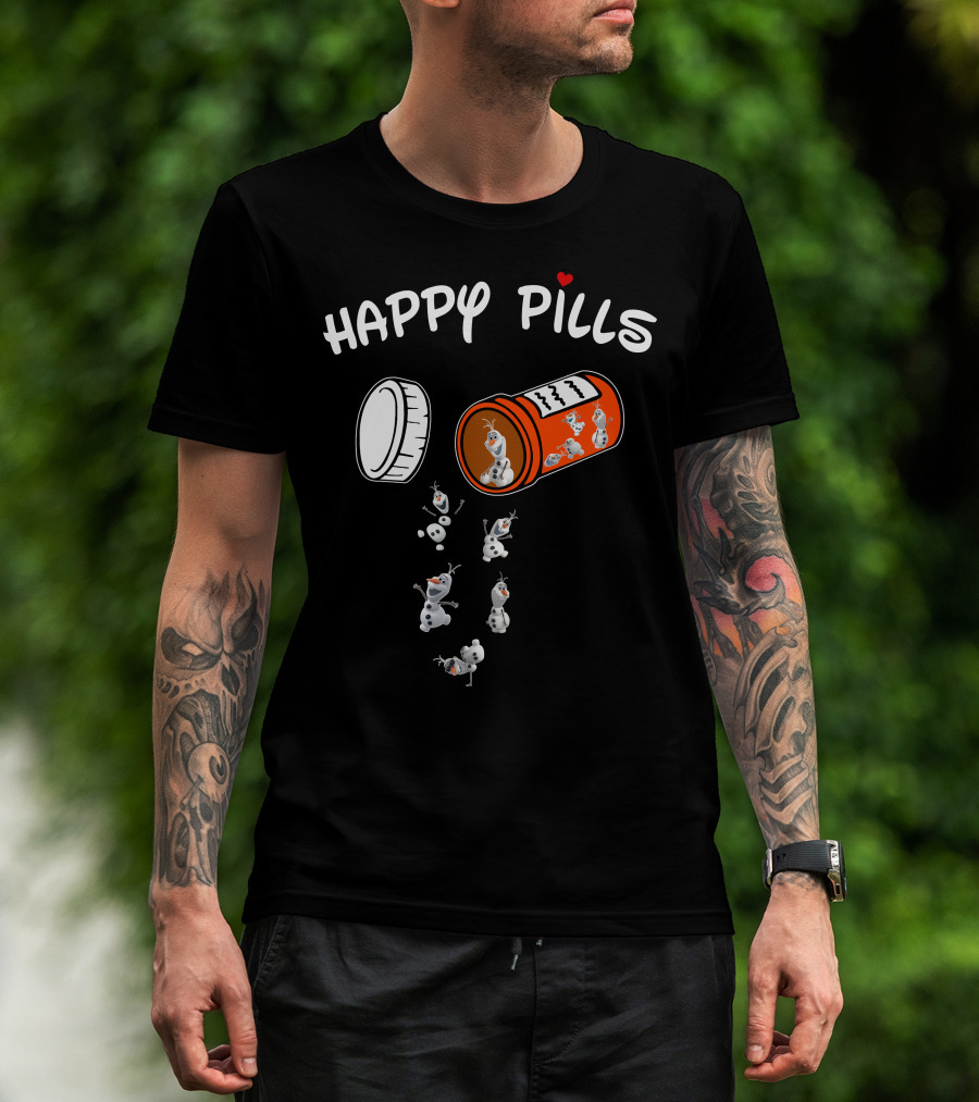 Happy Pills Olaf Capsule Spill T-Shirt