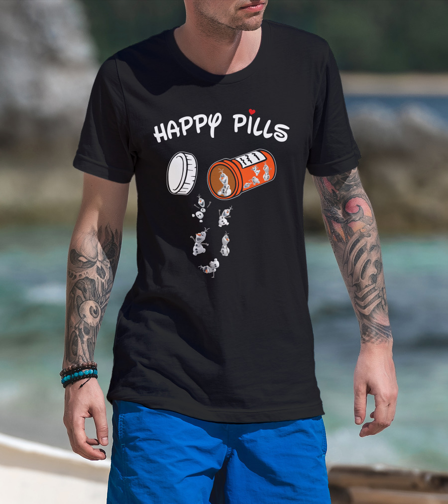 Happy Pills Olaf Capsule Spill T-Shirt