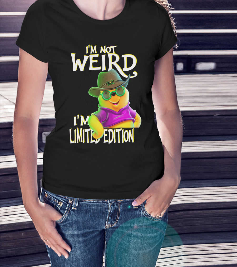 I'm Not Weird I'm Pooh In Cowboy Hat T-Shirt