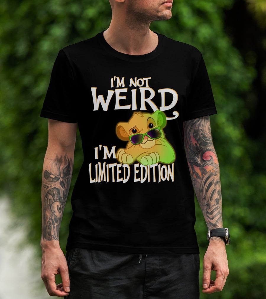 I'm Not Weird I'm Simba With Sunglasses T-Shirt