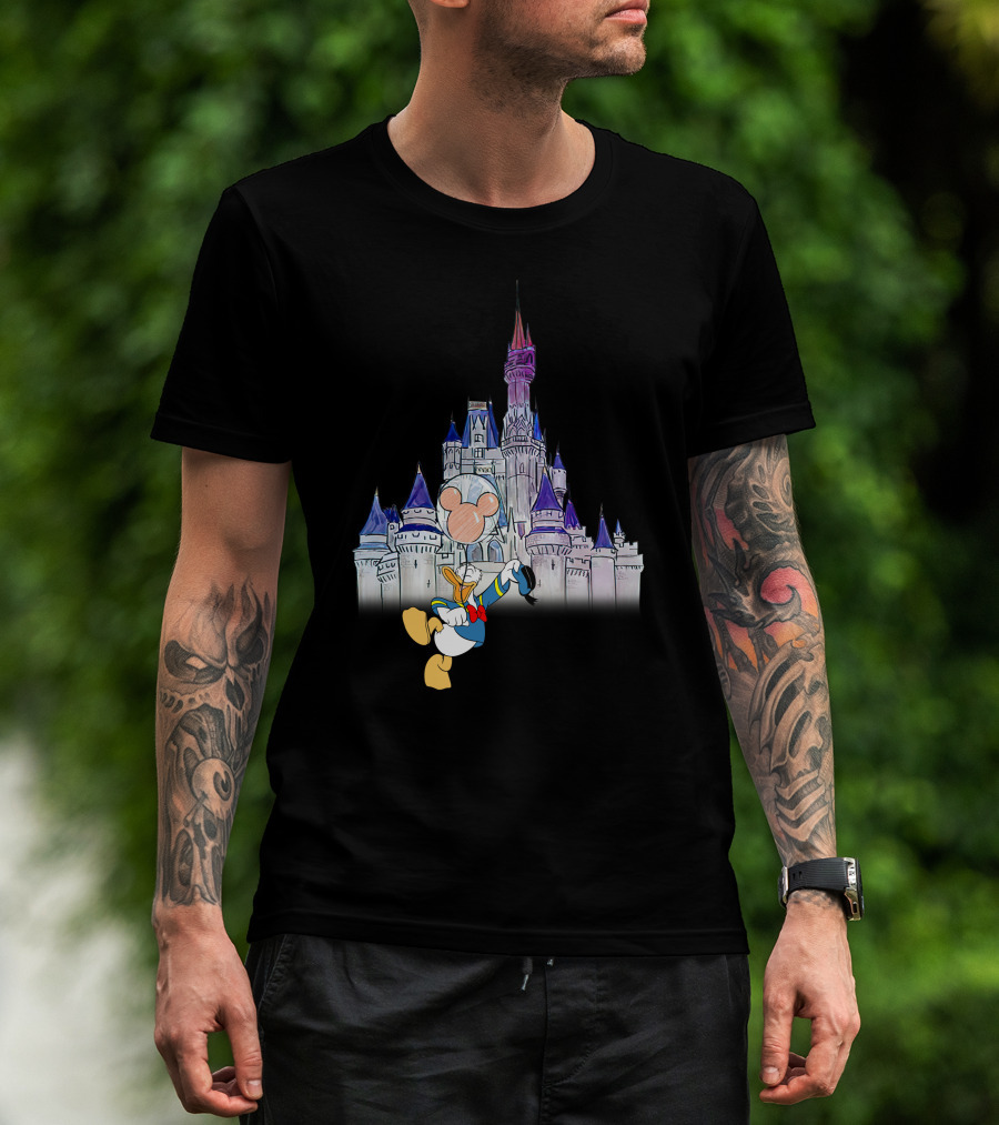 Donald Castle Mickey Balloon T-Shirt