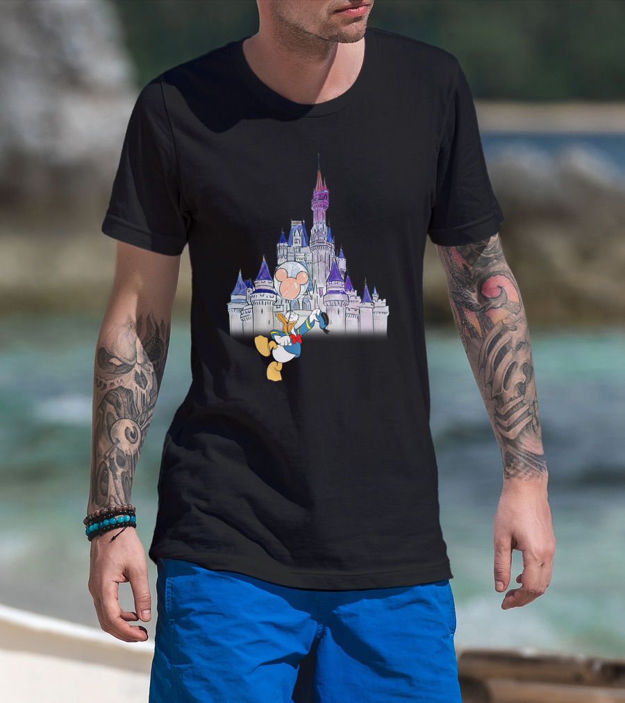 Donald Castle Mickey Balloon T-Shirt