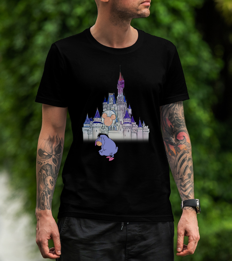 Eeyore Disney Castle Mickey Balloon T-Shirt