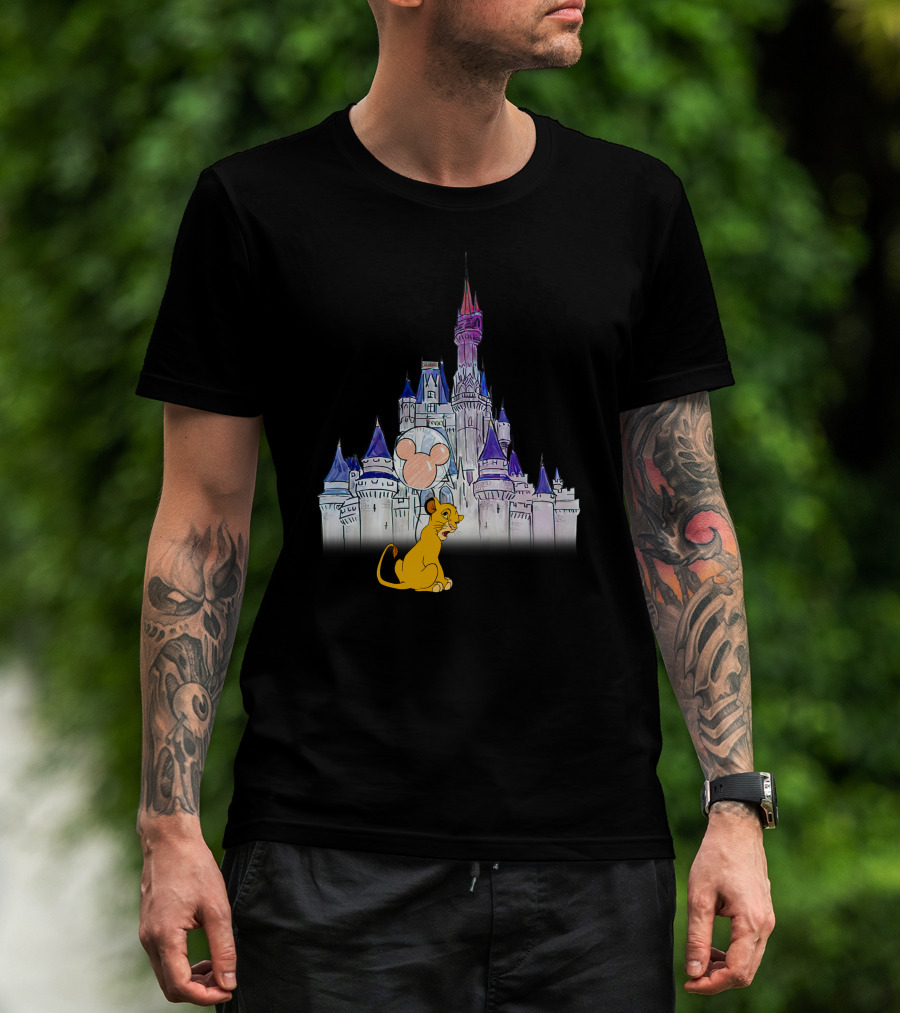 Simba Disney Castle Mickey Balloon T-Shirt