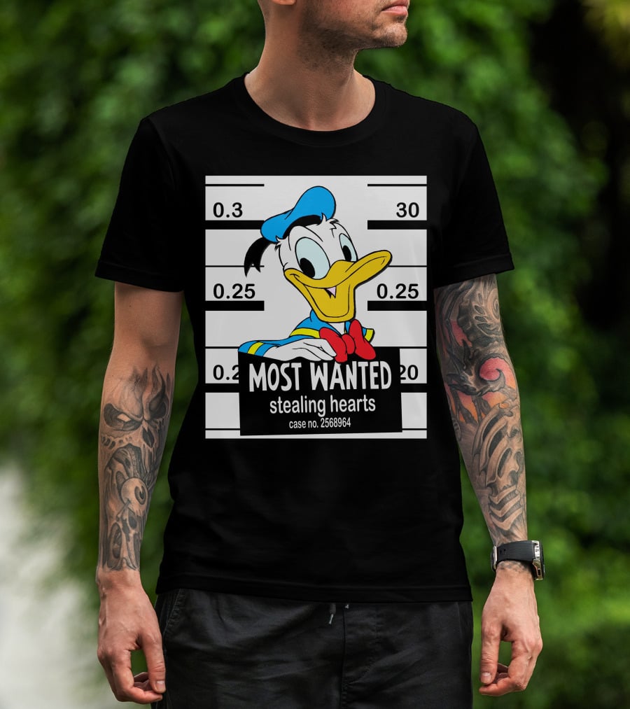 Most Wanted Stealing Hearts Donald Case No. 2568964 T-Shirt