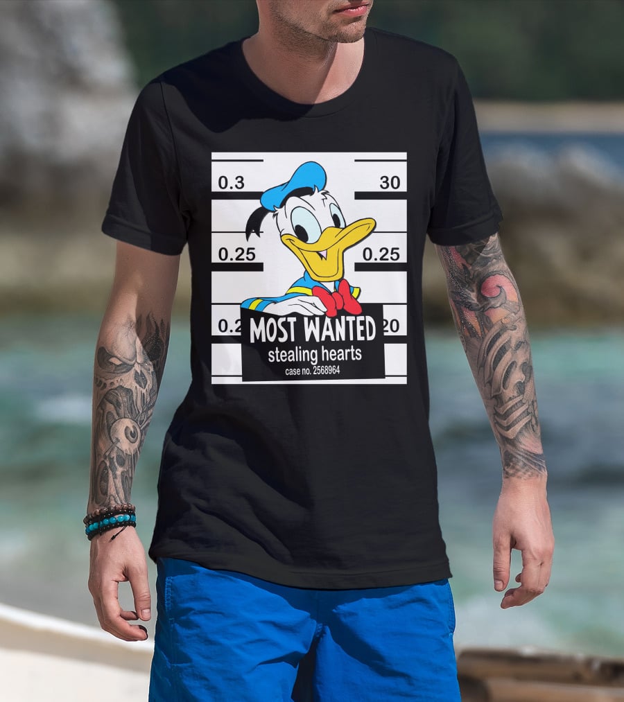 Most Wanted Stealing Hearts Donald Case No. 2568964 T-Shirt