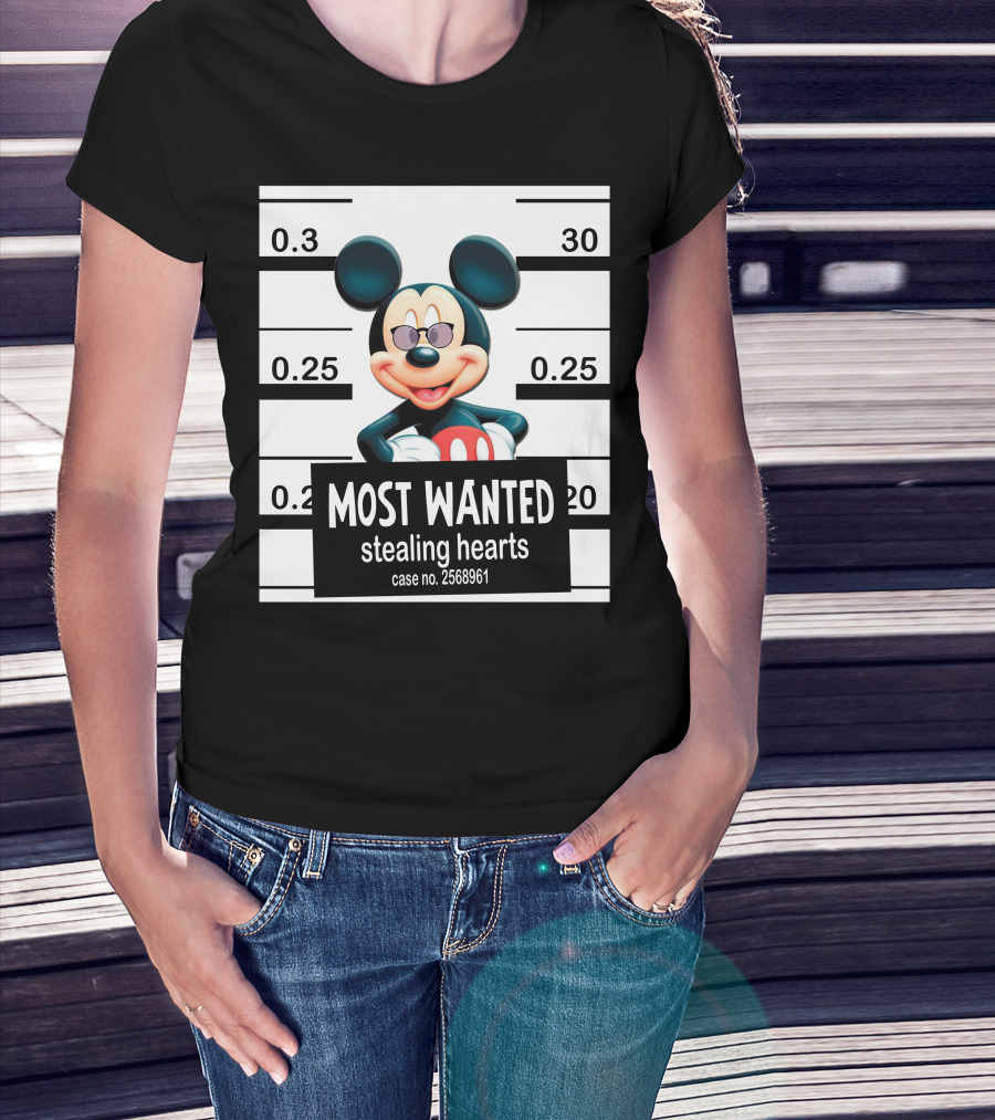Mickey Most Wanted Stealing Hearts Case No. 2568961 T-Shirt