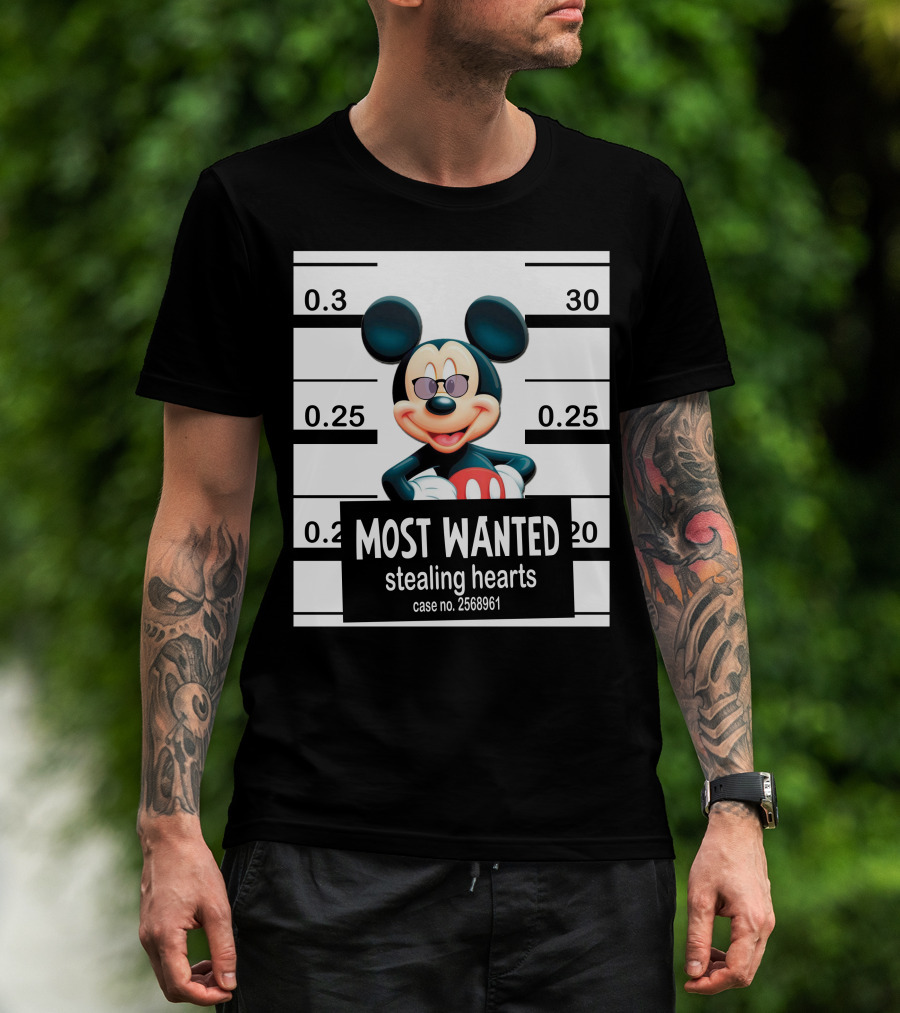 Mickey Most Wanted Stealing Hearts Case No. 2568961 T-Shirt