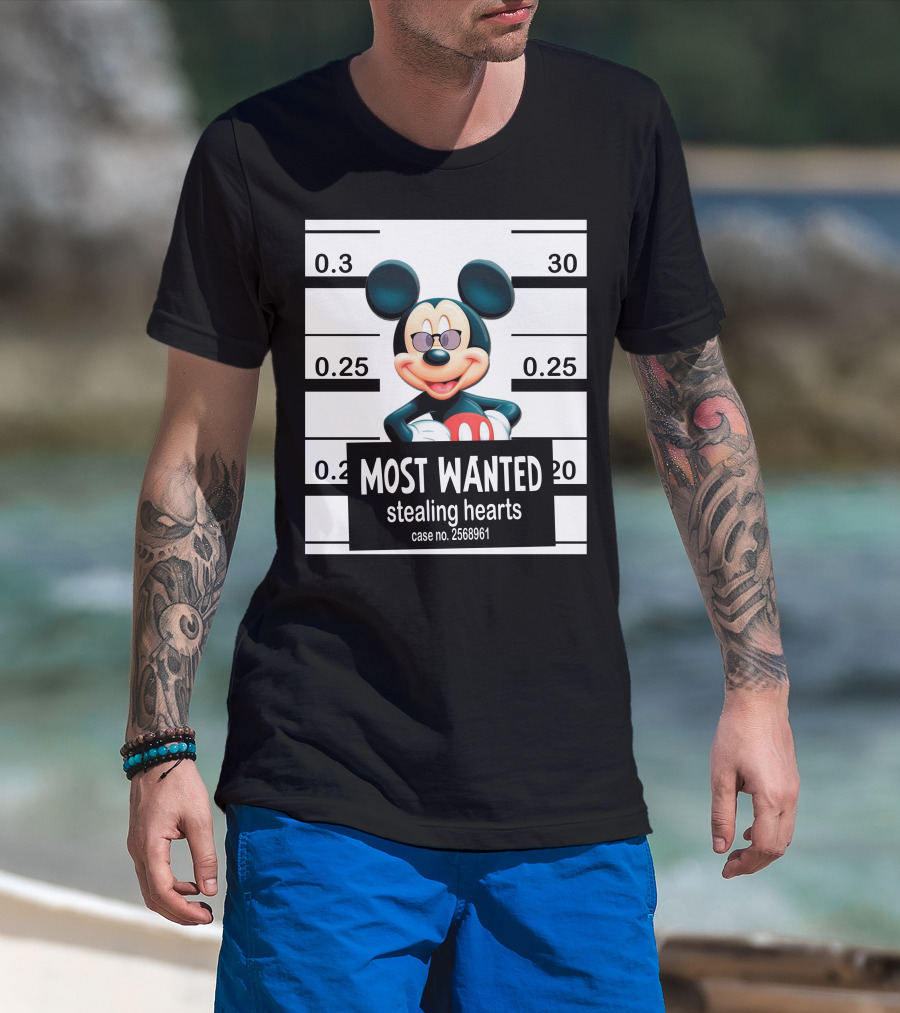 Mickey Most Wanted Stealing Hearts Case No. 2568961 T-Shirt