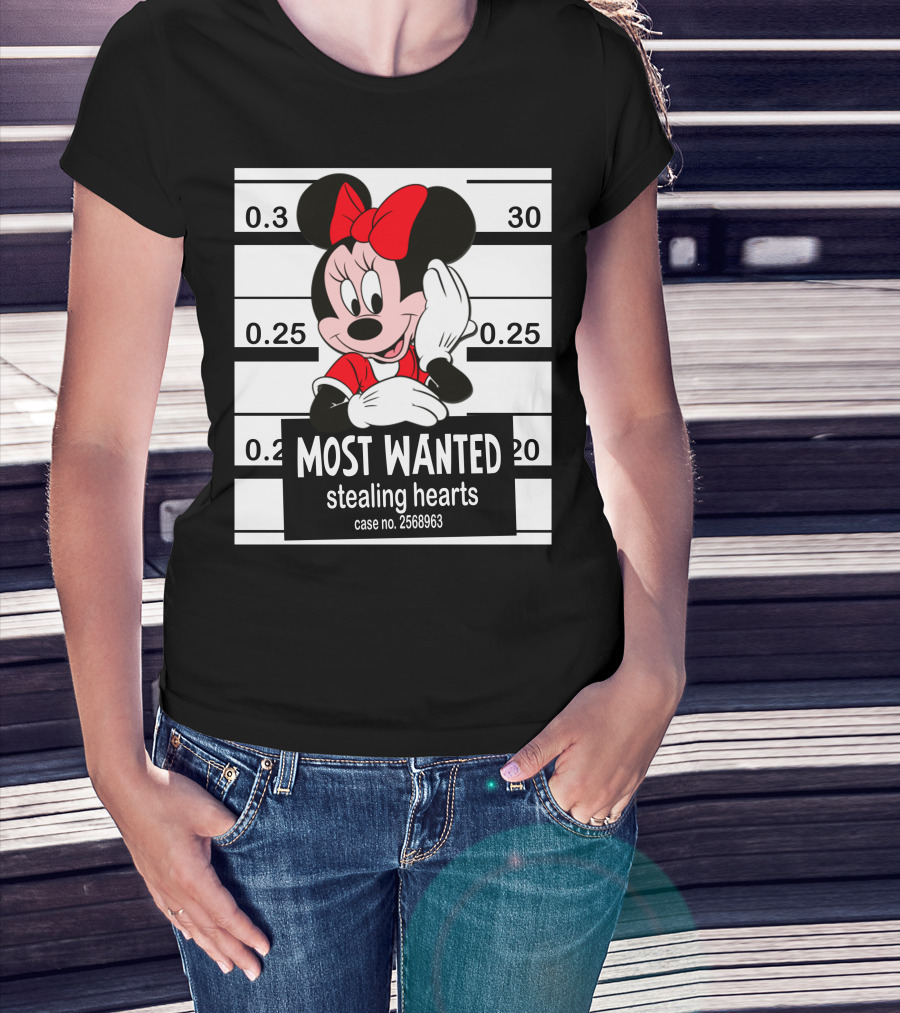 Minnie Most Wanted Stealing Hearts Case No. 2568963 T-Shirt