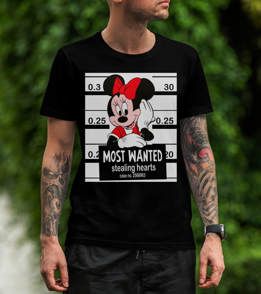 Minnie Most Wanted Stealing Hearts Case No. 2568963 T-Shirt