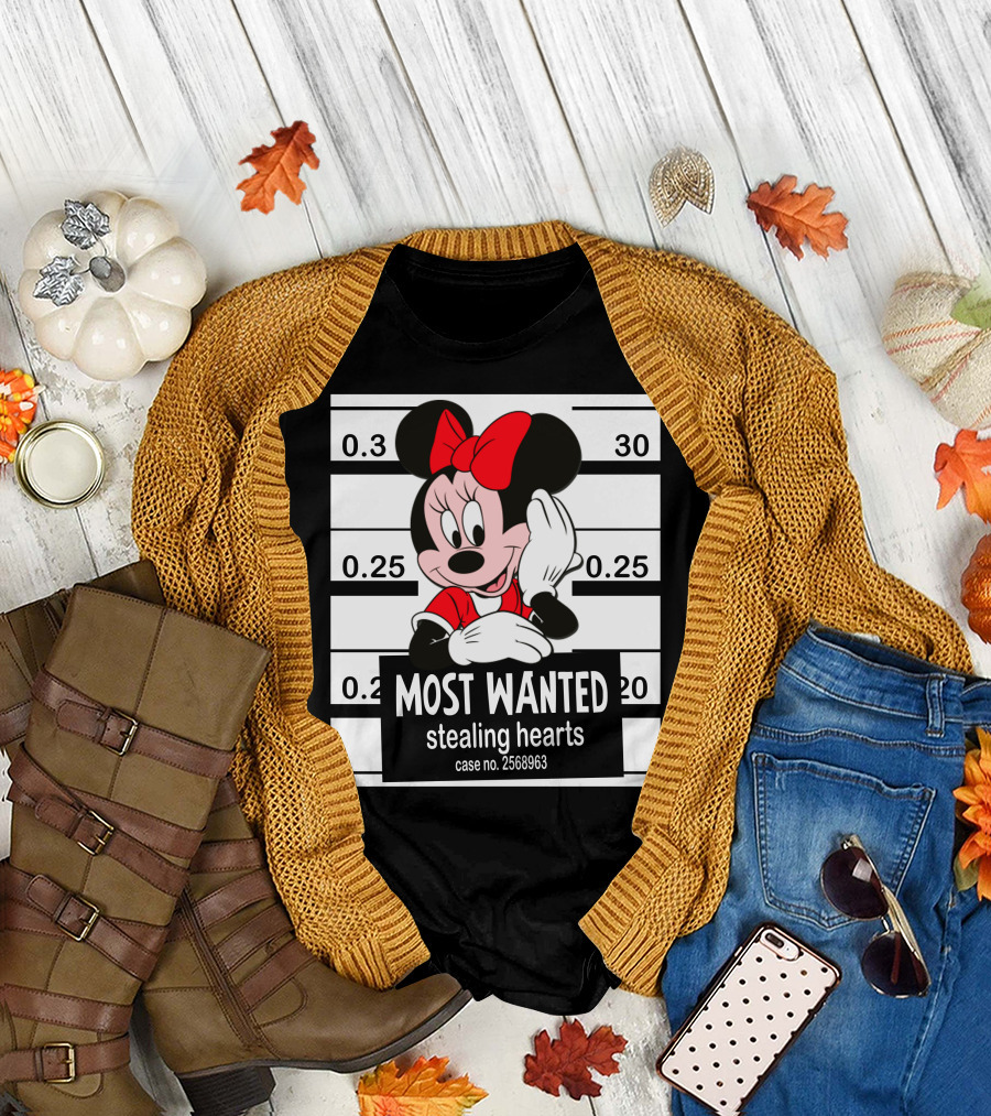 Minnie Most Wanted Stealing Hearts Case No. 2568963 T-Shirt