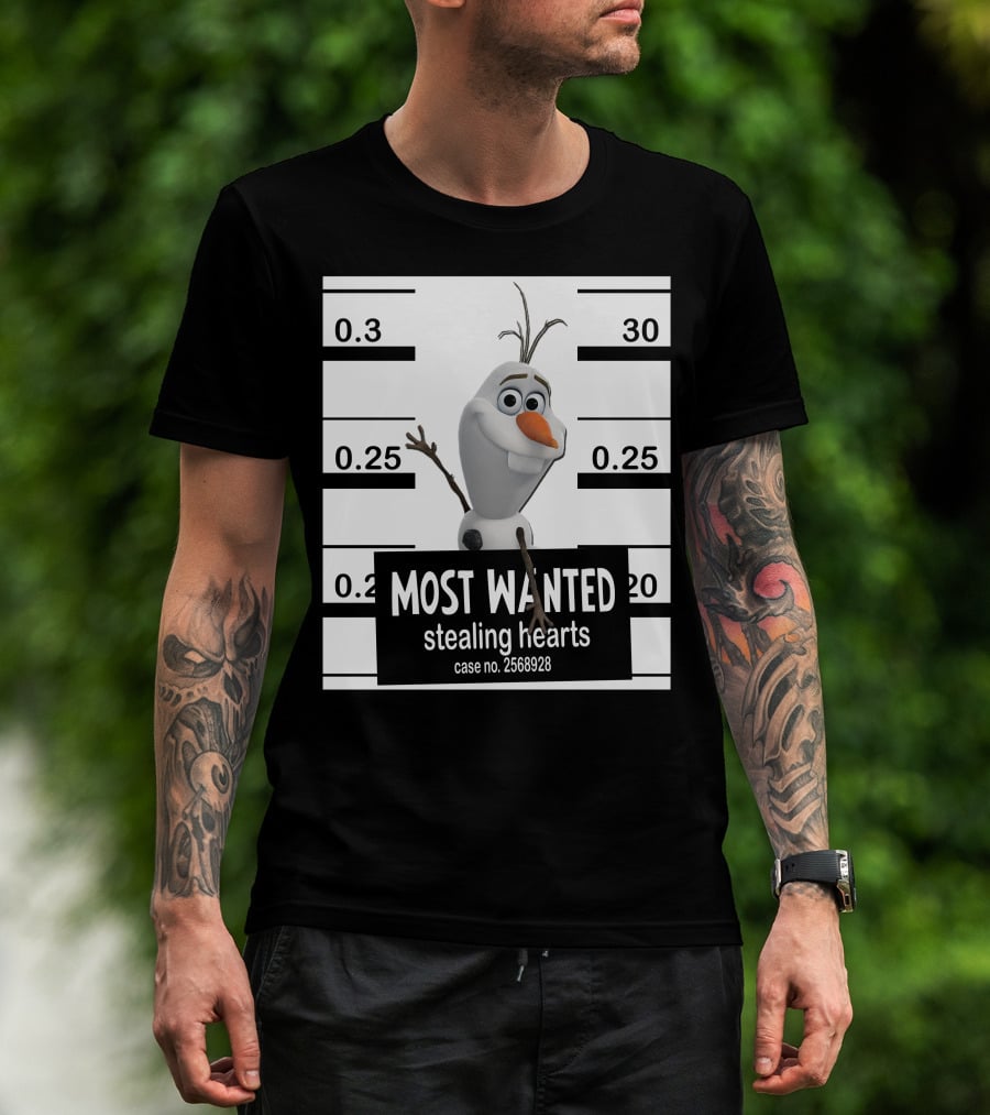 Most Wanted Stealing Hearts Olaf Case No. 2568928 T-Shirt