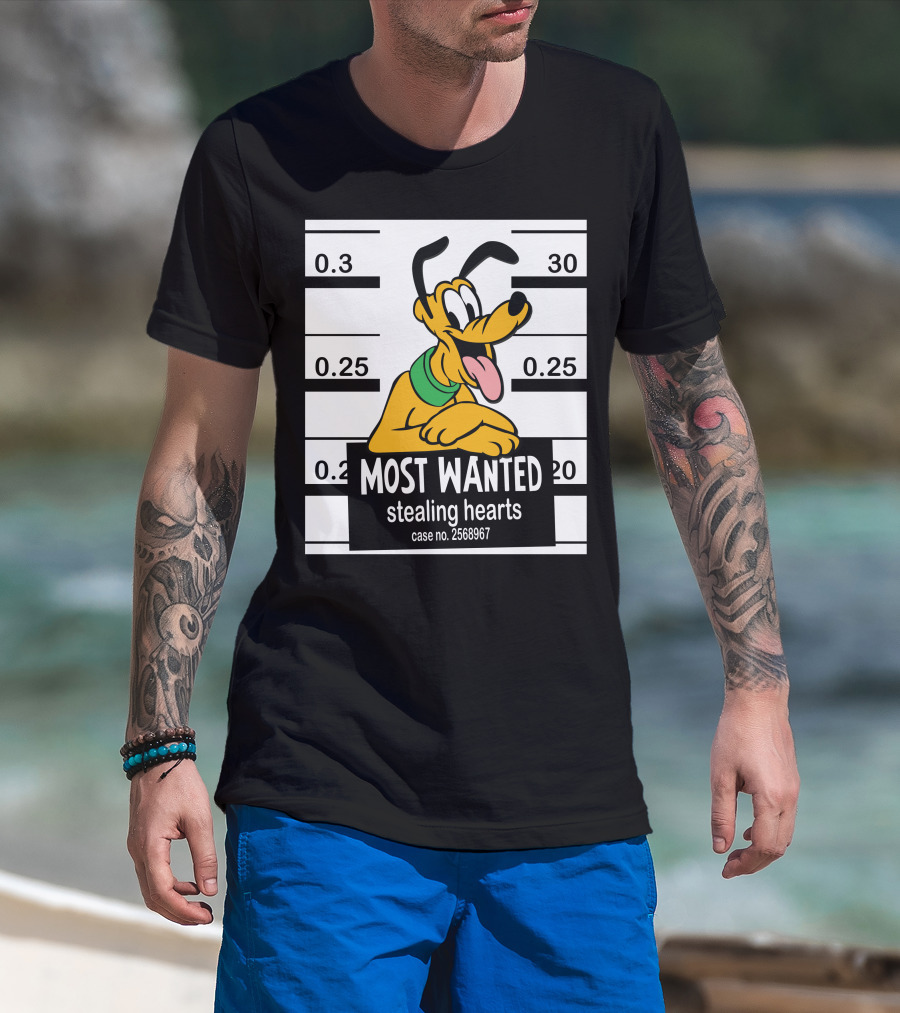 Most Wanted Pluto Stealing Hearts Case No. 2568967 T-Shirt