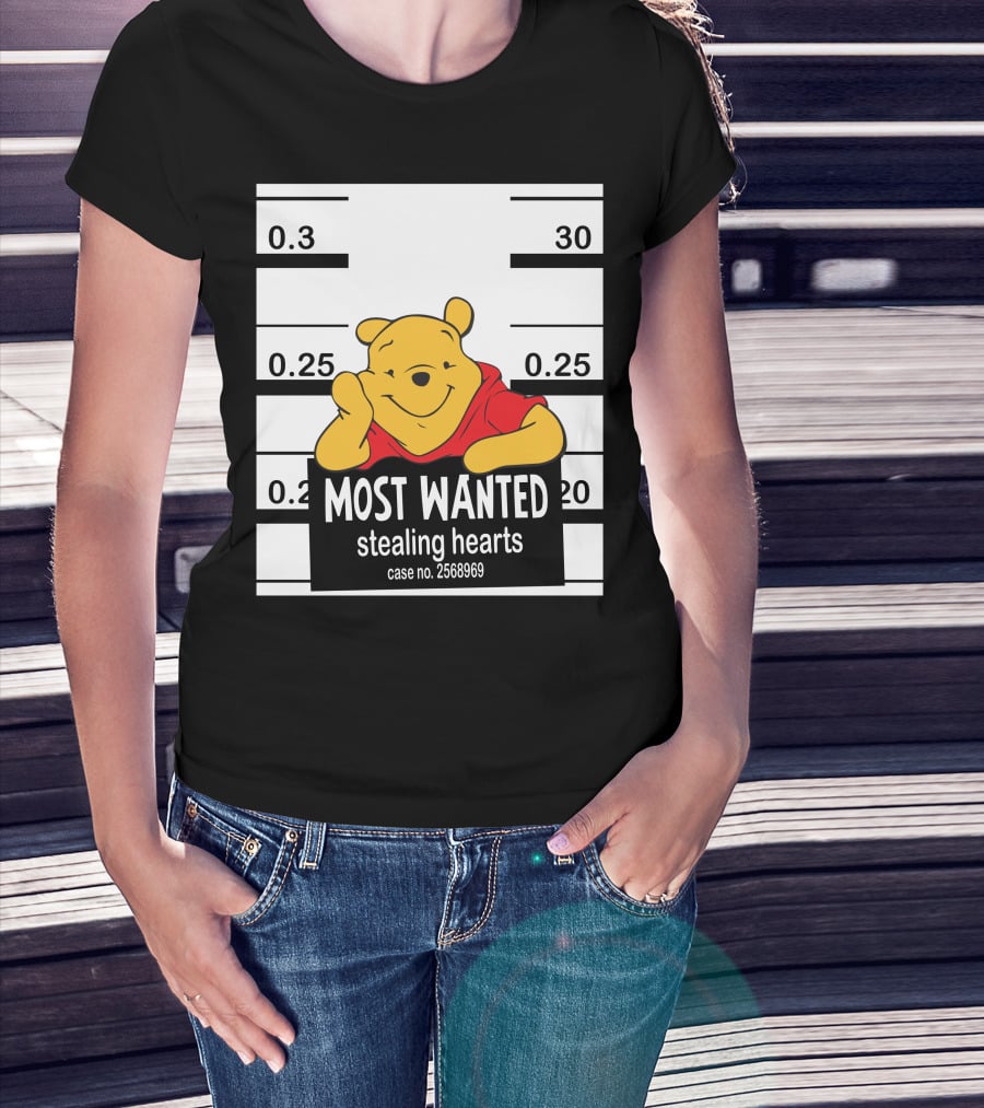 Most Wanted Stealing Hearts Pooh Case No. 2568969 T-Shirt