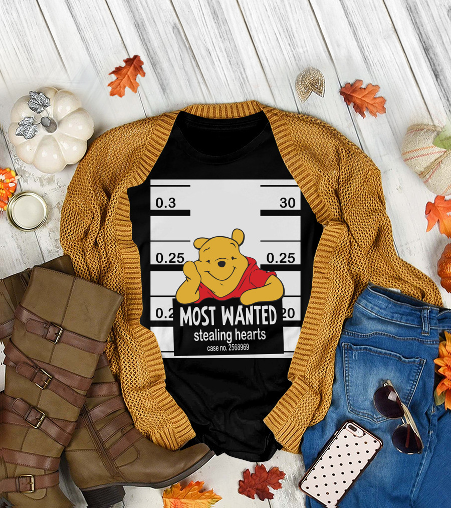 Most Wanted Stealing Hearts Pooh Case No. 2568969 T-Shirt