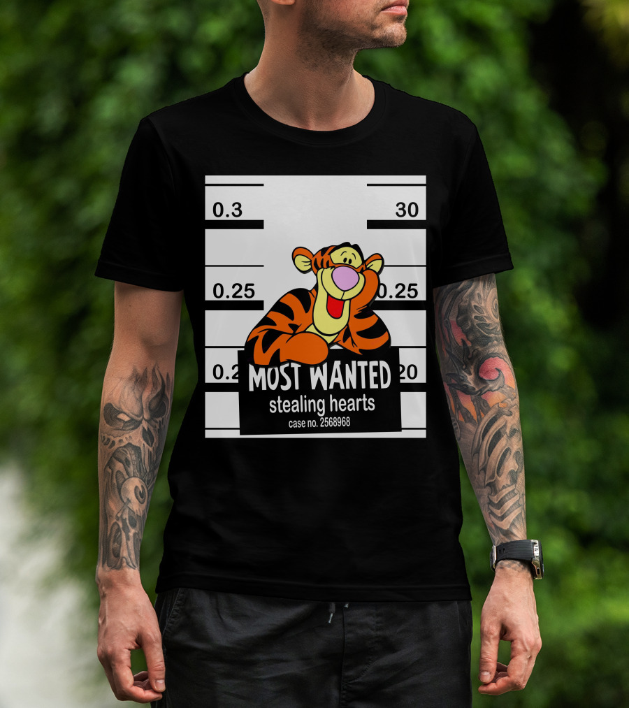 Most Wanted Tigger Stealing Hearts Case No. 2568968 T-Shirt