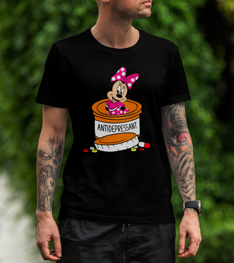 Minnie Antidepressant Pill Bottle T-Shirt