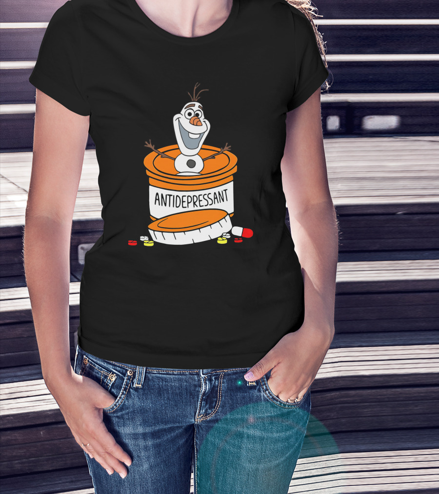 Olaf Antidepressant Capsule Character T-Shirt